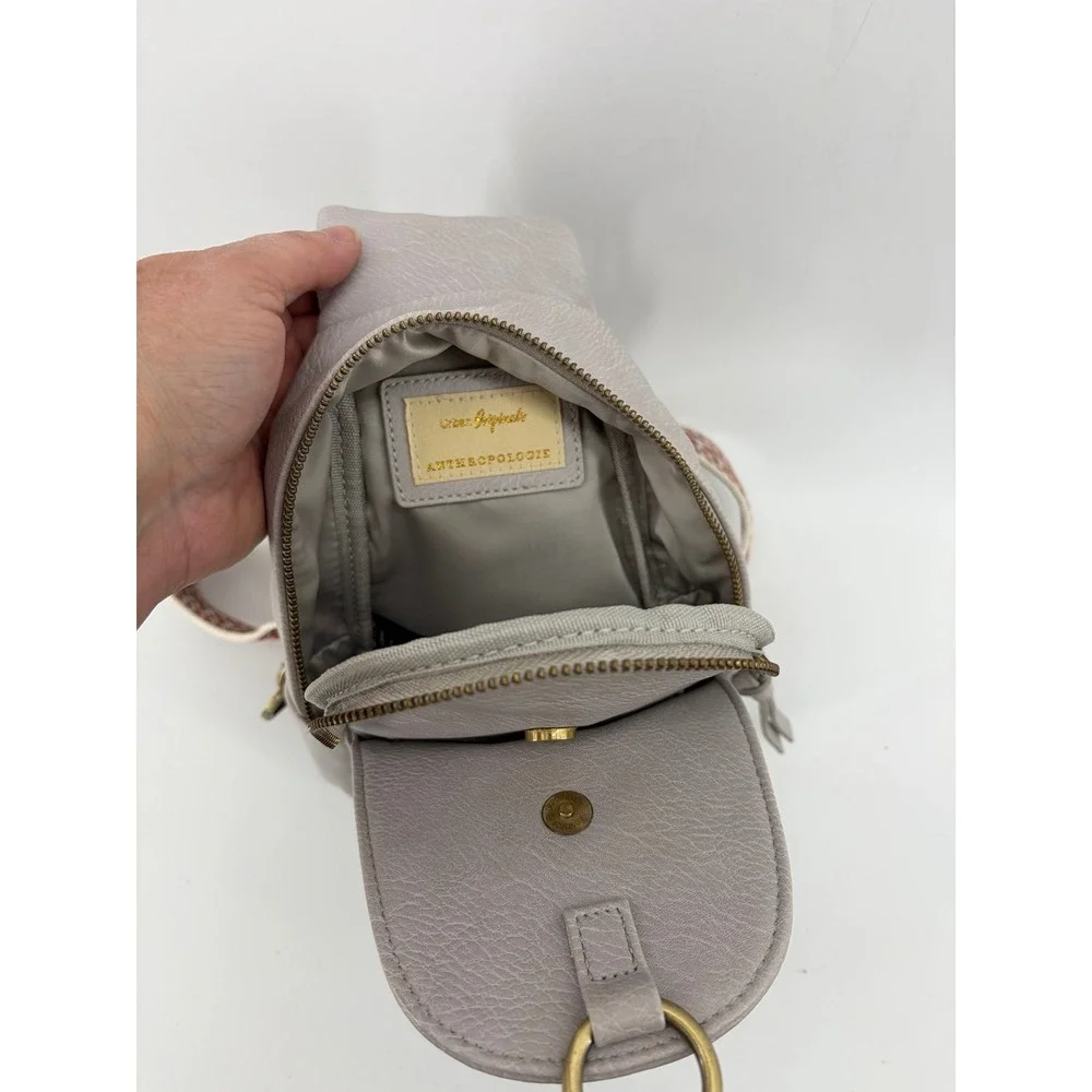 Urban Originals Anthropologie Crossbody Bag Faux Leather Removable Straps, NWOT
